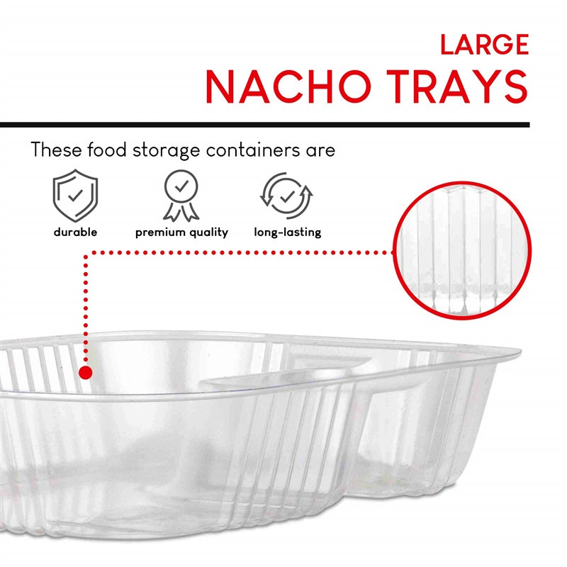 22 oz Plastic Nacho Trays (1200 Pack)