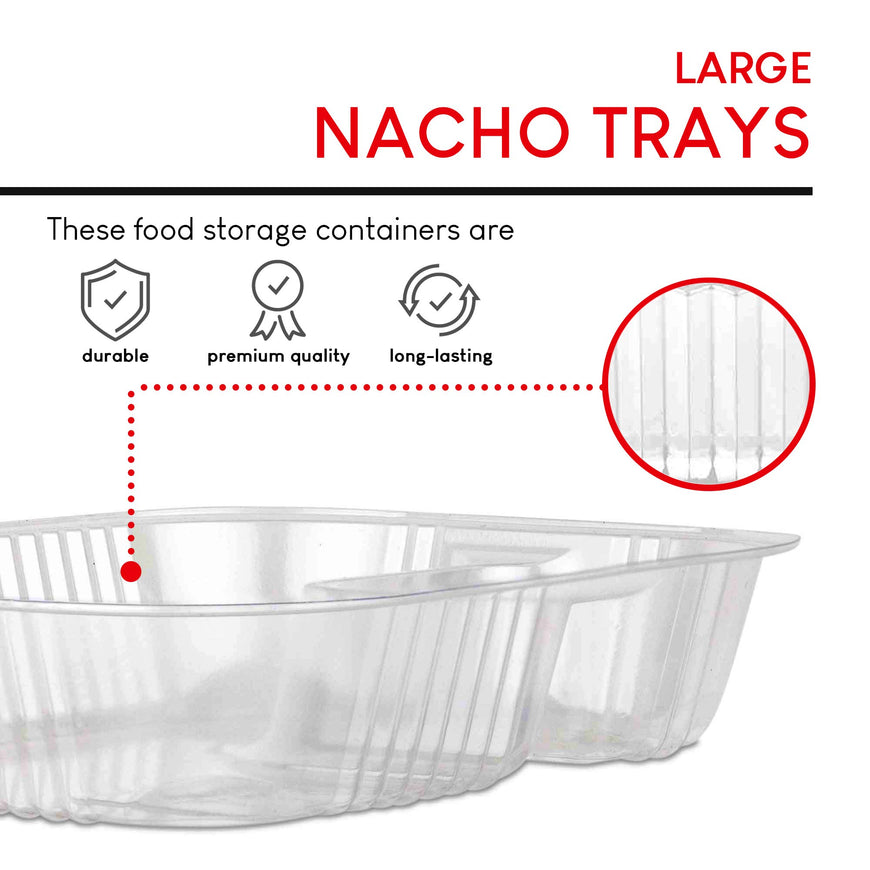 22 oz Plastic Nacho Trays (2100 Pack)