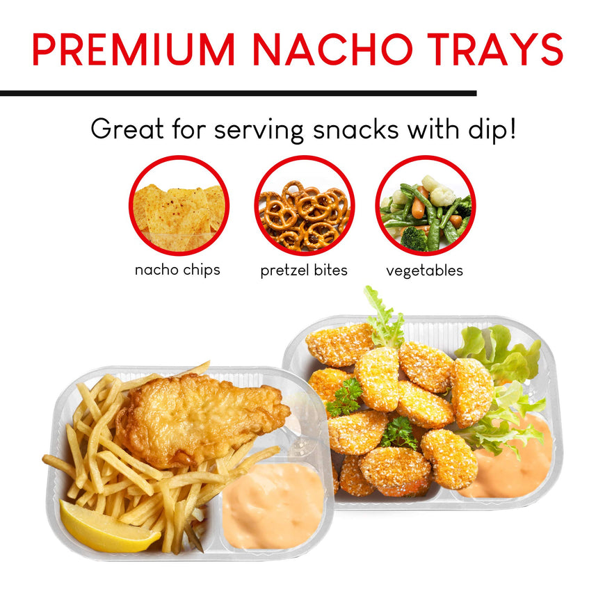 22 oz Plastic Nacho Trays (2100 Pack)