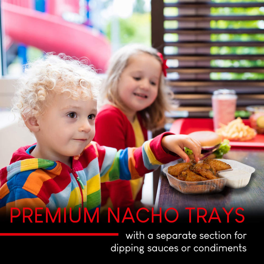 22 oz Plastic Nacho Trays (2100 Pack)