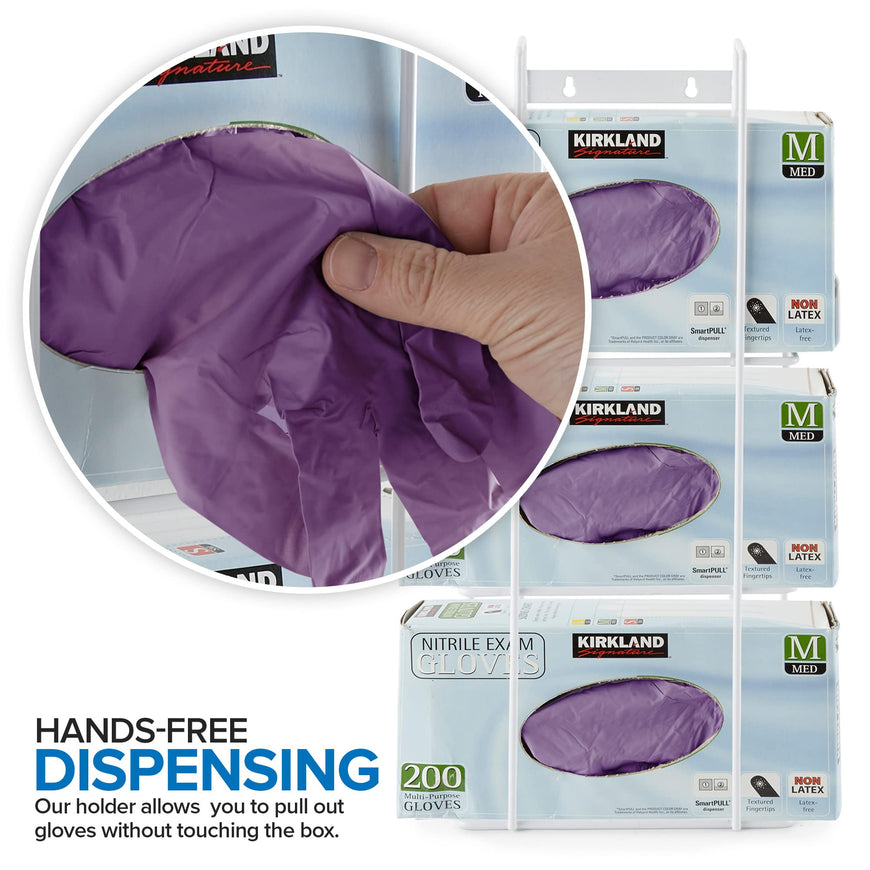 Glove Box Dispenser - Triple Stack 10 Pack