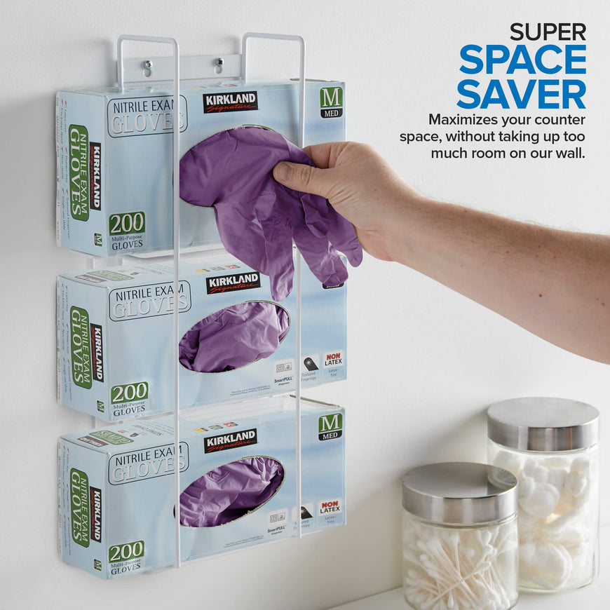 Glove Box Dispenser - Triple Stack 10 Pack