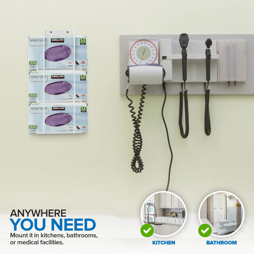 Glove Box Dispenser - Triple Stack 10 Pack