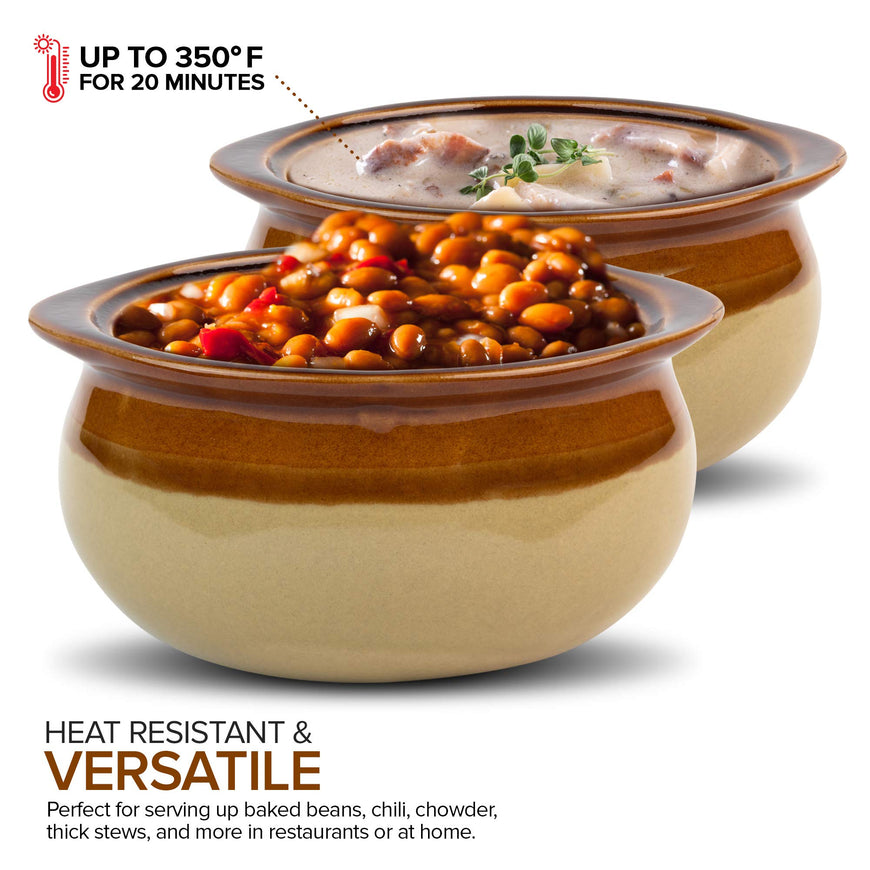 12 Oz Two-Toned Soup Crock (20 Pack)