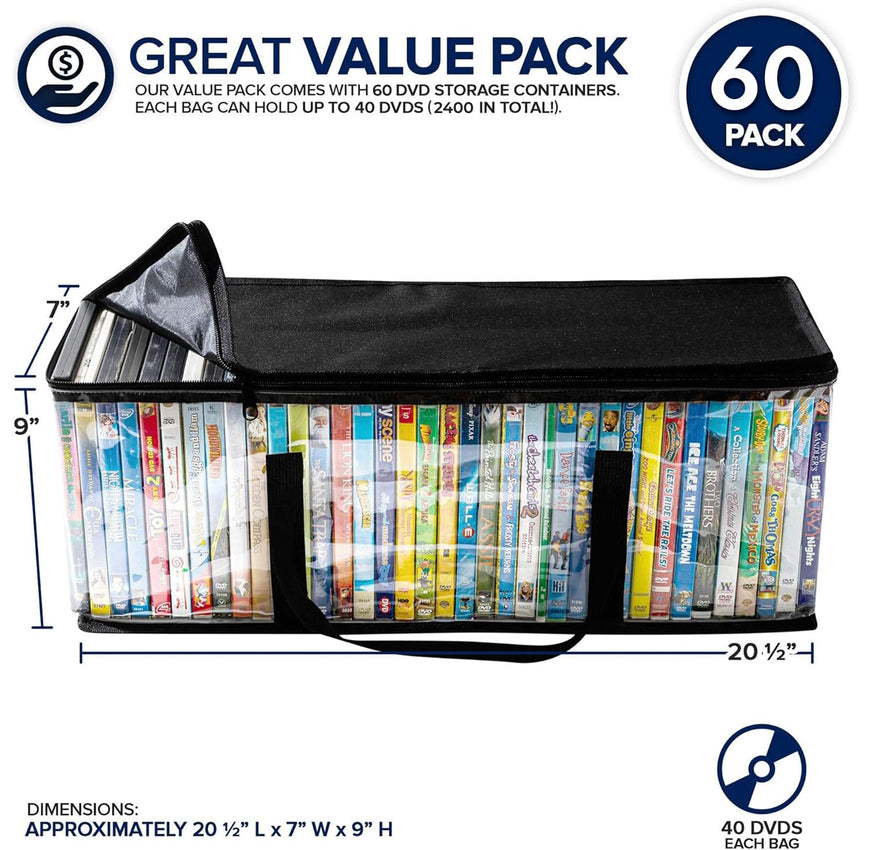 DVD Storage Bags (60 Pack)