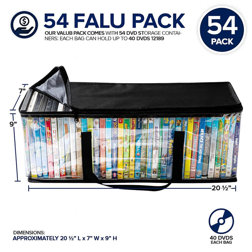 DVD Storage Bags (54 Pack)