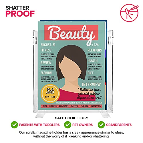Arcrylic Magazine Holder 3 Pack