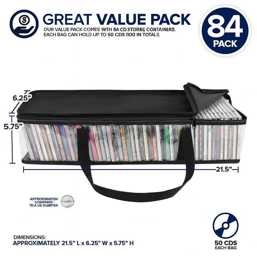 CD Storage Bags (84 Pack)