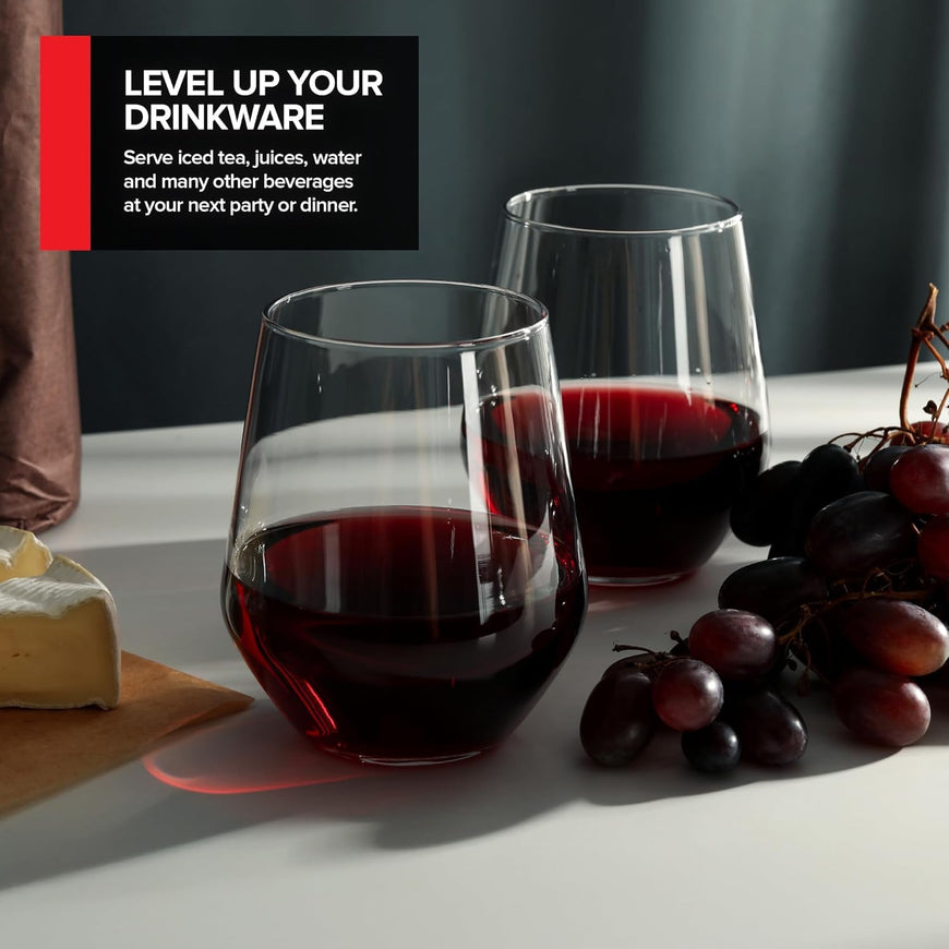 Unbreakable Stemless Wine Glass - Set of 120