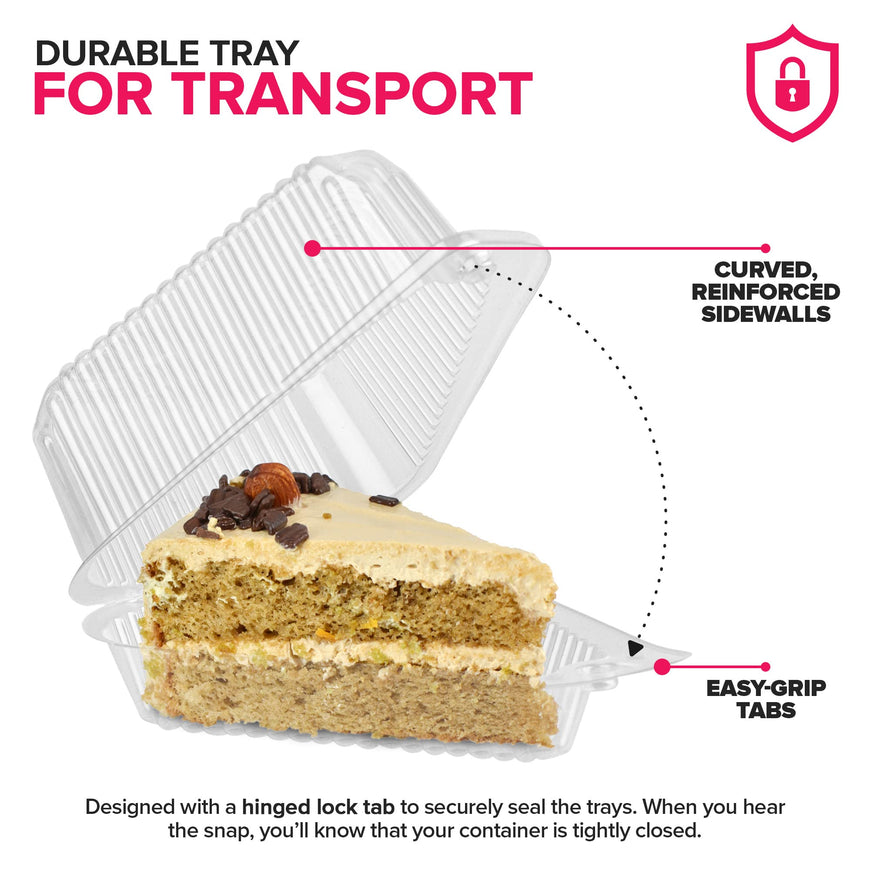 Cake Slice Container (400 Pack)
