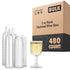 5 oz Plastic Stemmed Wine Glass (480 Pack)