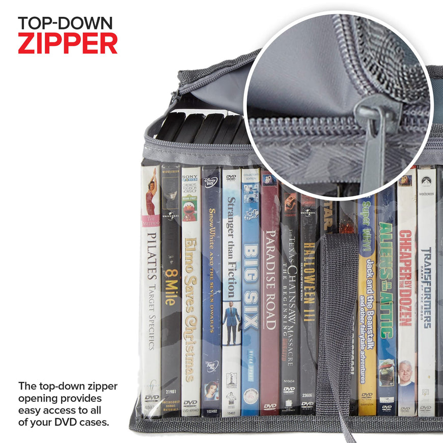 DVD Storage Bags - Gray (54 Pack)