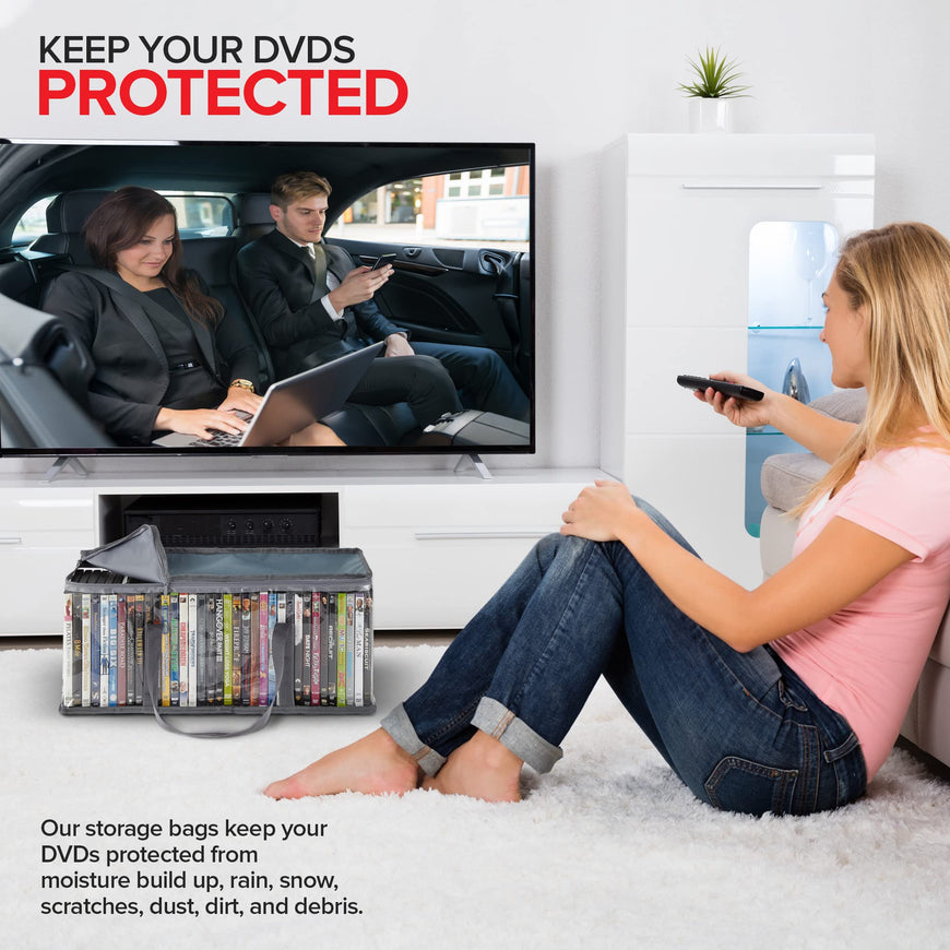 DVD Storage Bags - Gray (54 Pack)
