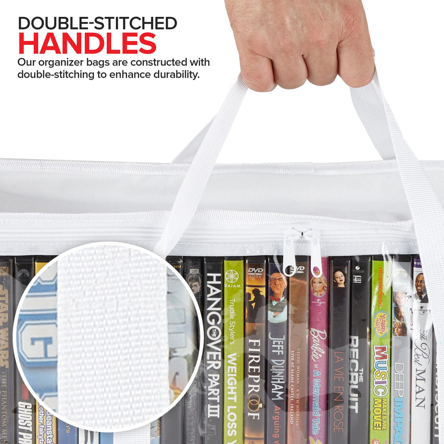 DVD Storage Bags - White (60 Pack)