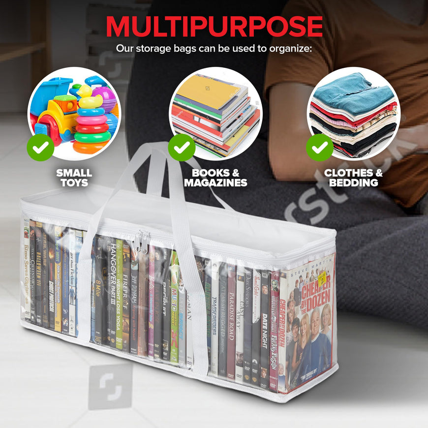 DVD Storage Bags - White (60 Pack)