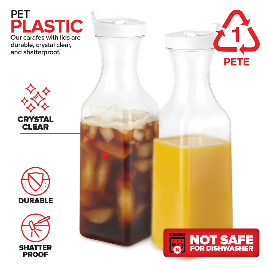 50 oz Square Carafes (36 Pack)