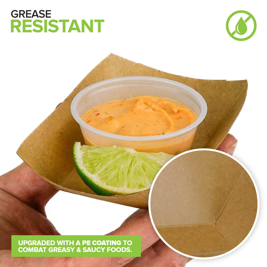 0.25 Lb Brown Paper Trays (1000 Pack)