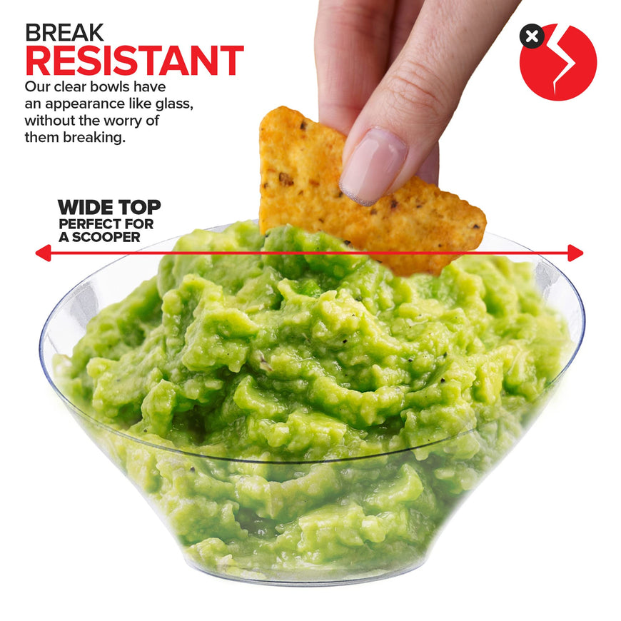 Angled Plastic Bowls - Small (192 Pack)