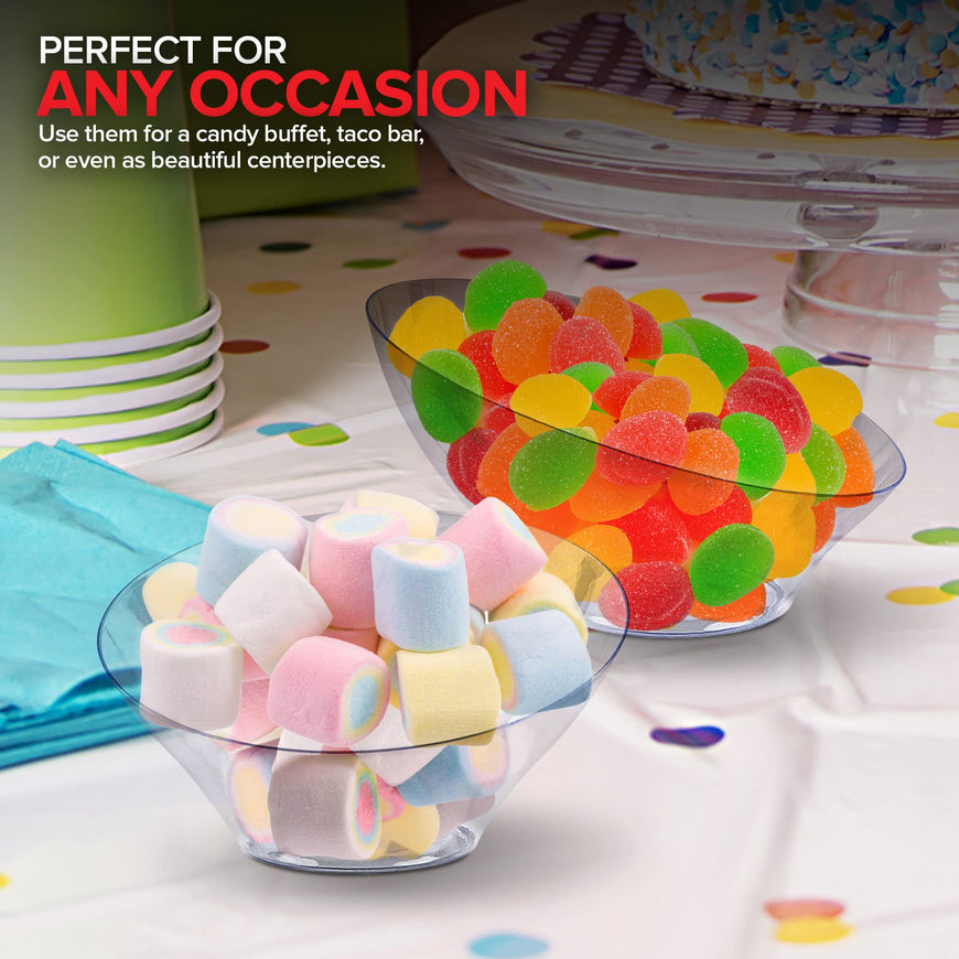 Angled Plastic Bowls - Small (192 Pack)