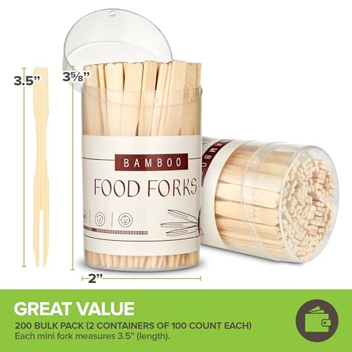 Compostable Appetizer Forks 3.5 inch 10,00 Pack