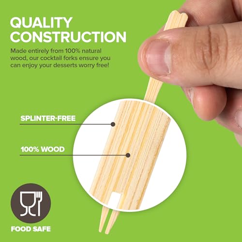 Compostable Appetizer Forks 3.5 inch 10,00 Pack