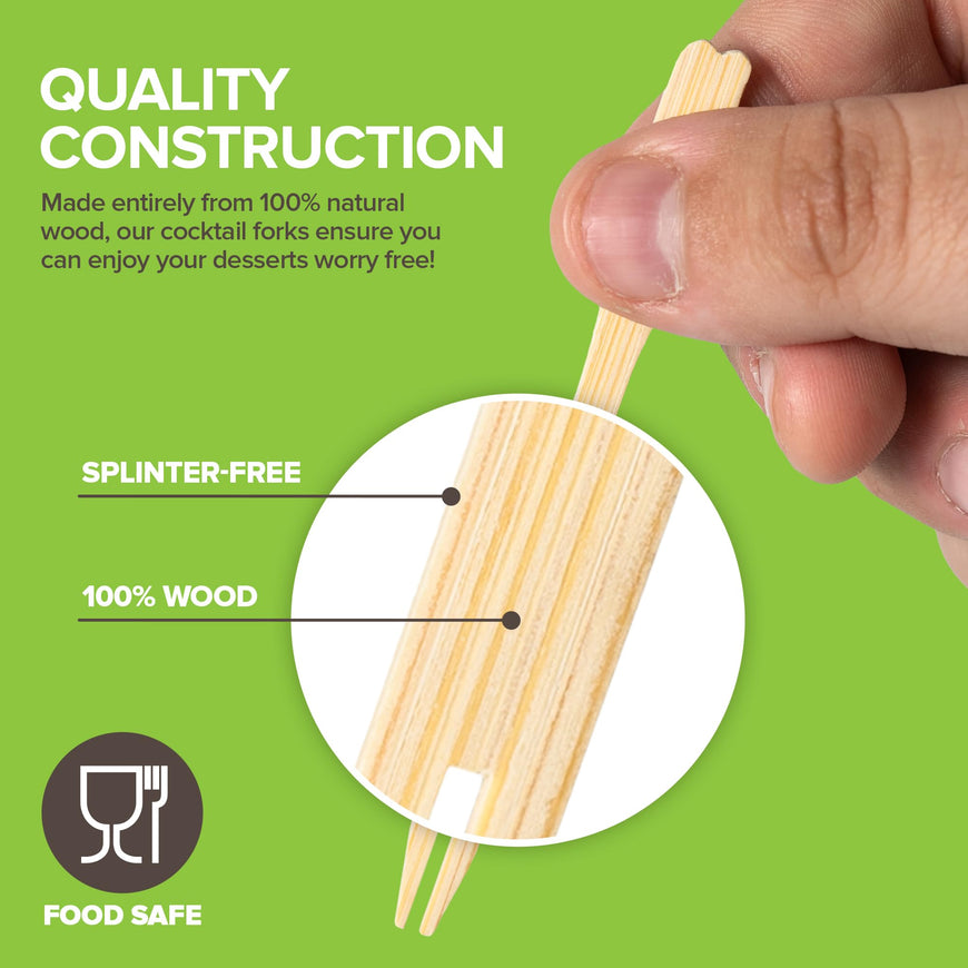 Compostable Appetizer Forks 3.5 inch (10,000 Pack)