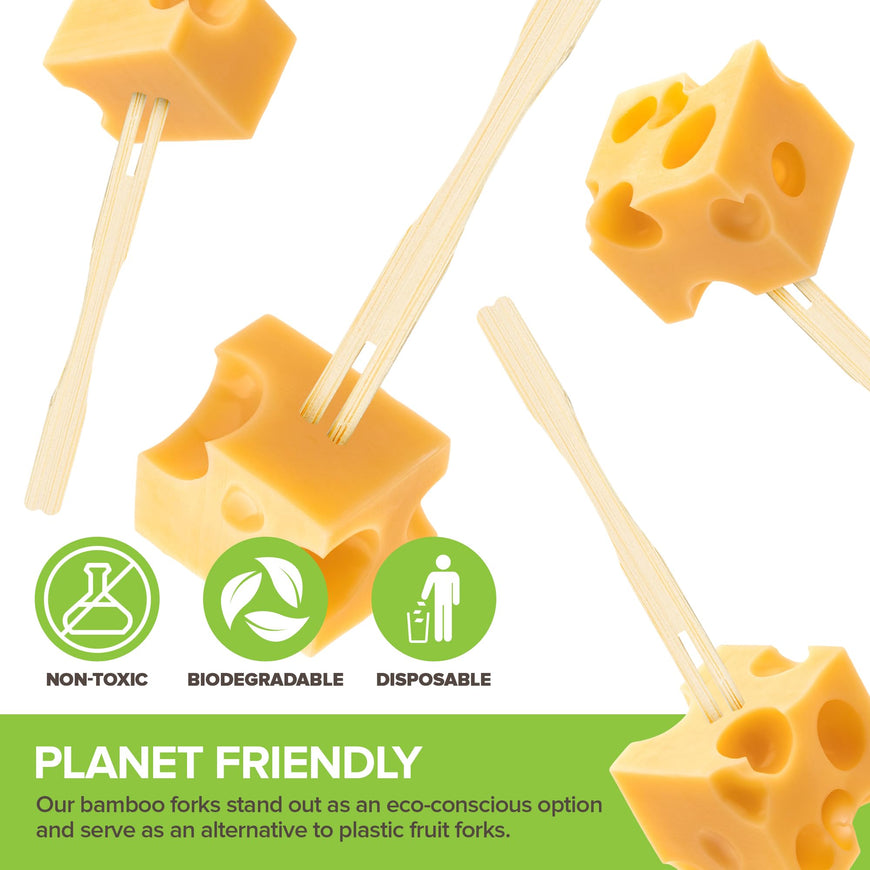 Compostable Appetizer Forks 3.5 inch (10,000 Pack)