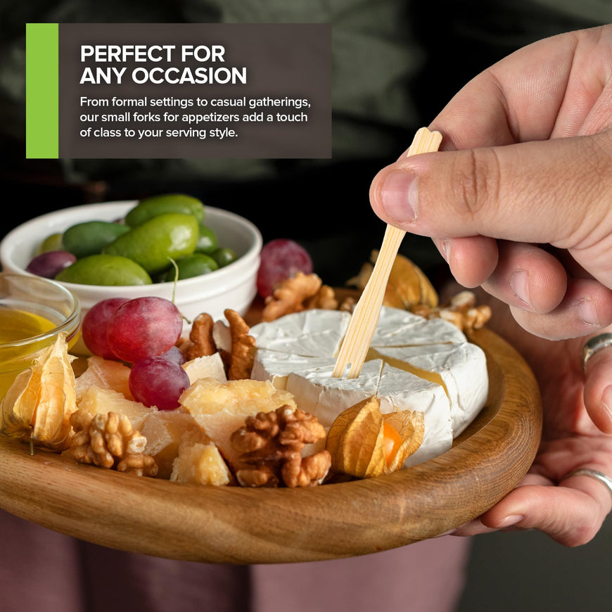 Compostable Appetizer Forks 3.5 inch (10,000 Pack)