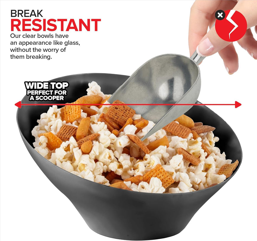 Black Angled Bowls - Medium (96 Pack)