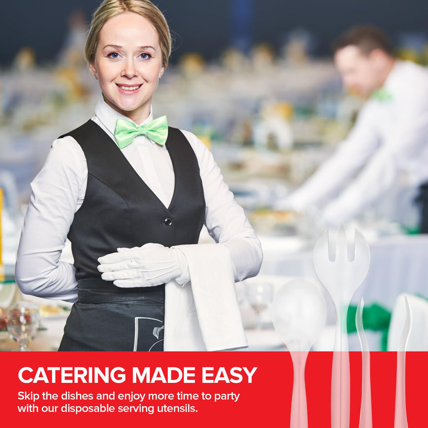 Clear Disposable Serving Utensils 648 Pack