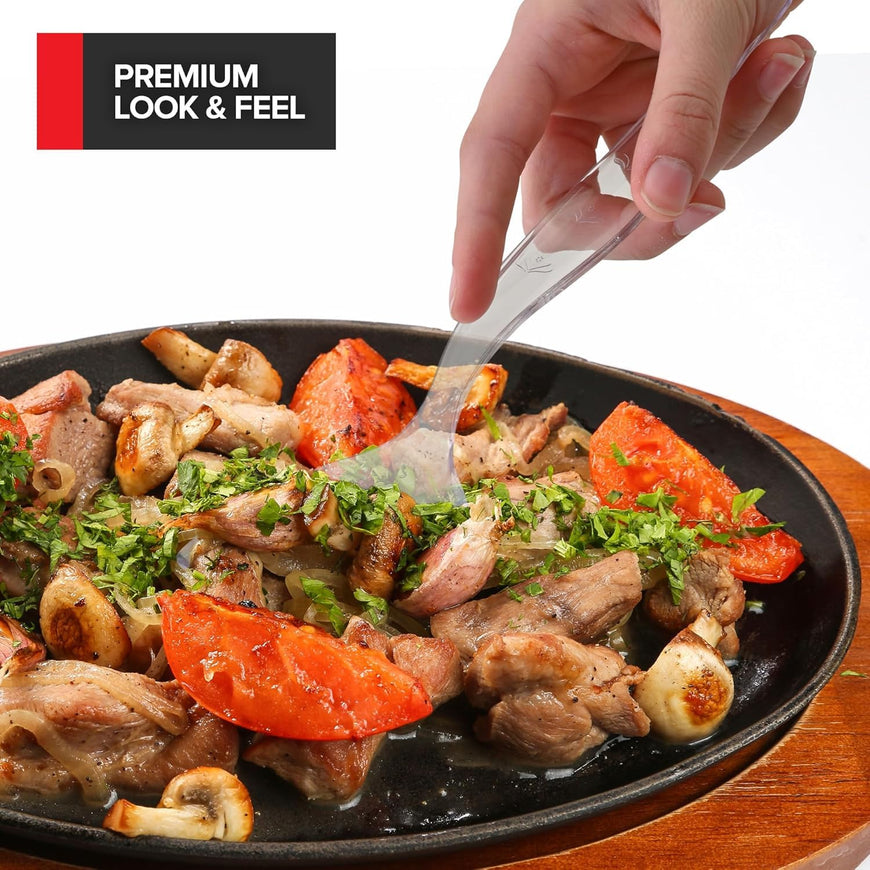 Clear Disposable Serving Spoons (192 Pack)