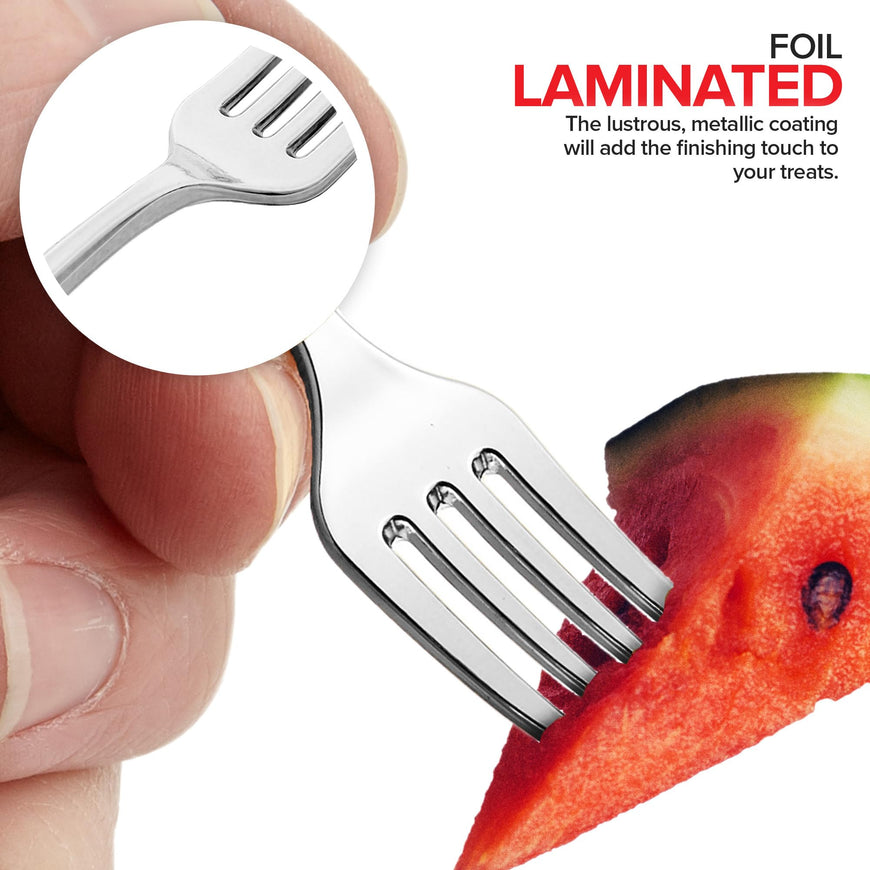 Plastic Mini Silver Forks (4480 Pack)