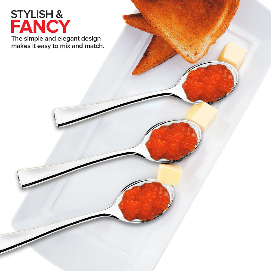 Plastic Mini Silver Spoons (4480 Pack)