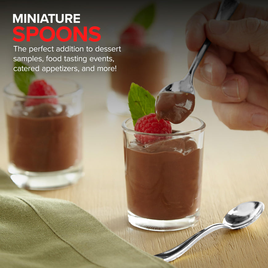 Plastic Mini Silver Spoons (4480 Pack)