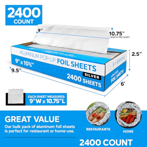 Popup Deli Foil 12*10.75 2400 Count