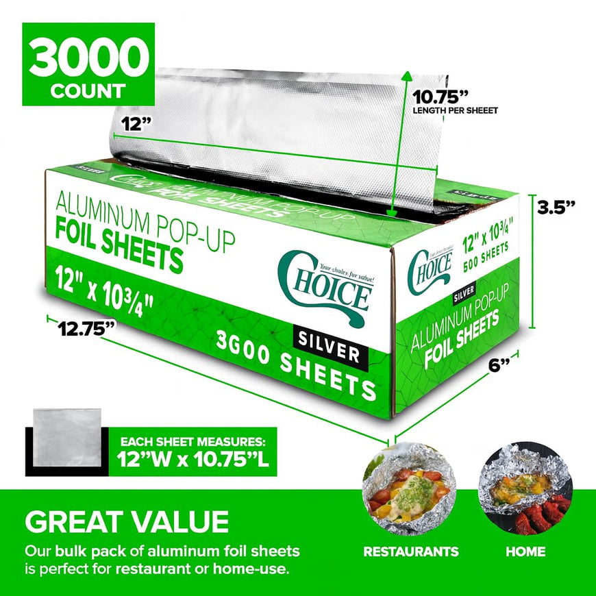 Popup Deli Foil 12x10.75 3000 Count