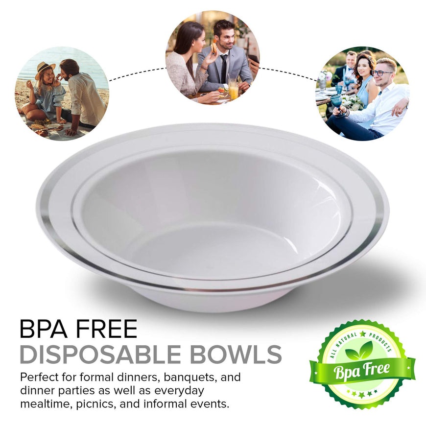 Bowl Set - Silver (300 Pack)