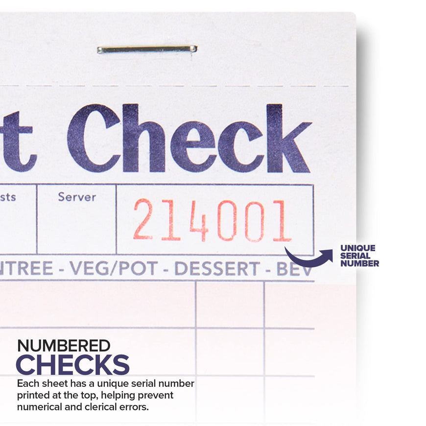 Guest Check Pad - Pink (160 Pack)