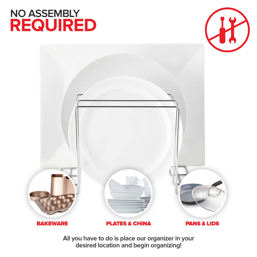 Chrome Steel Bakeware Organizer (16 Pack)