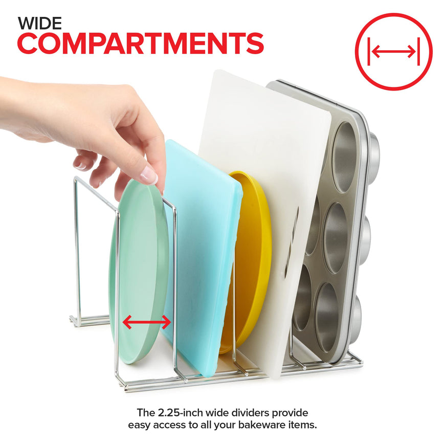 Chrome Steel Bakeware Organizer (16 Pack)