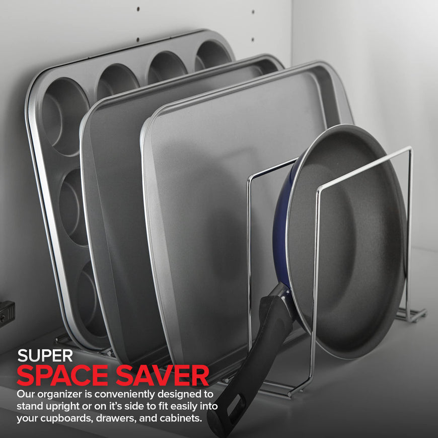 Chrome Steel Bakeware Organizer (16 Pack)