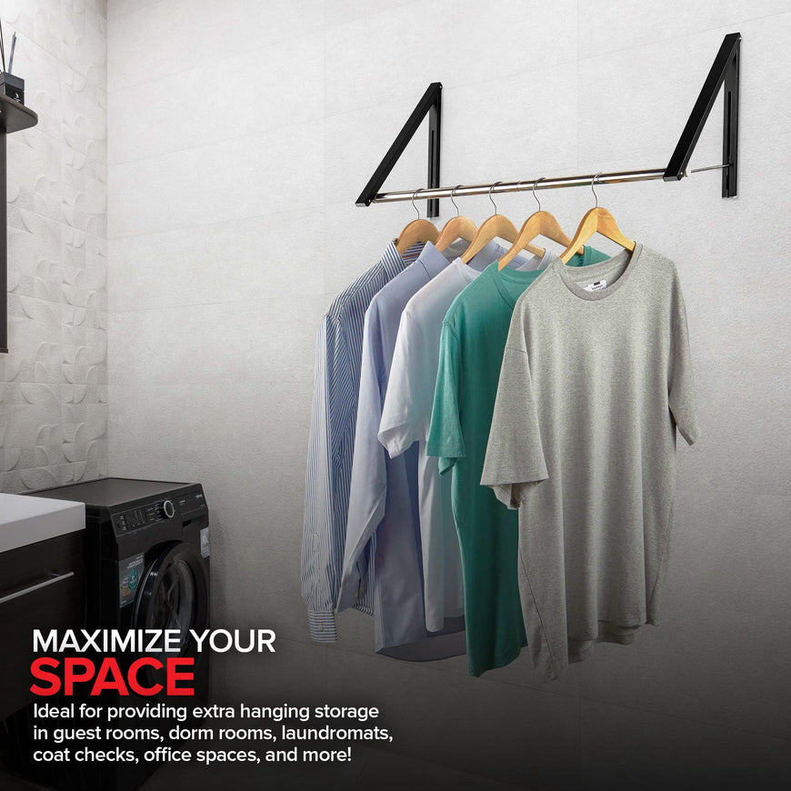 Clothing Rack - Black (Set of 20)