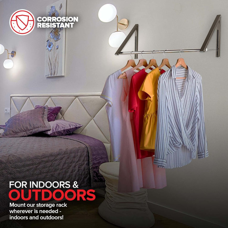 Clothing Rack - Gray (Set of 20)