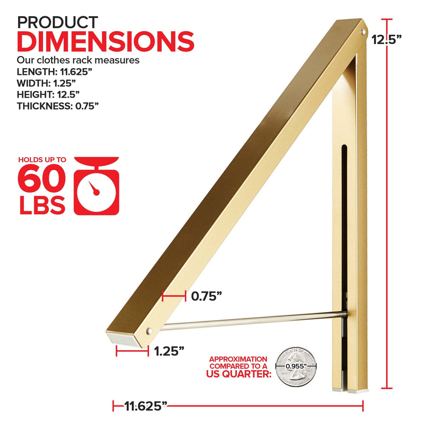 Clothing Rack - Gold 20 Pack