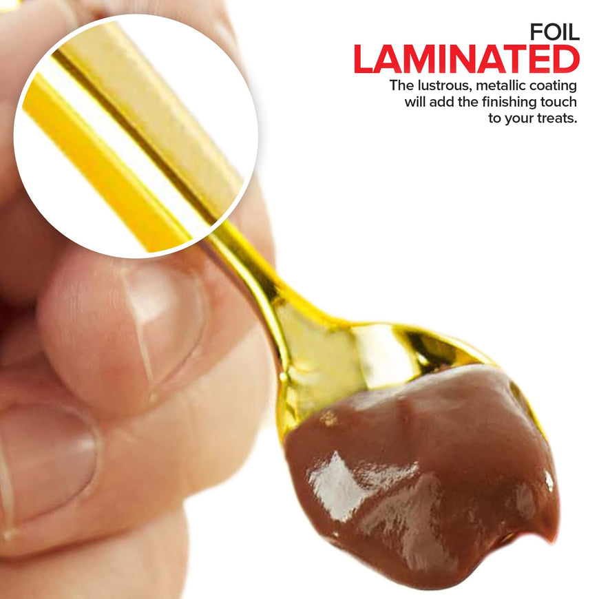 Plastic Mini Gold Spoons (4480 Pack)