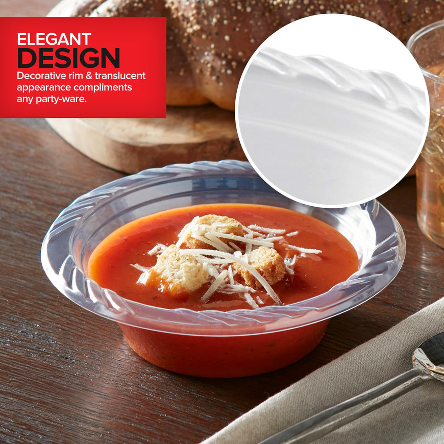 12 oz Clear Plastic Bowls (480 Pack)