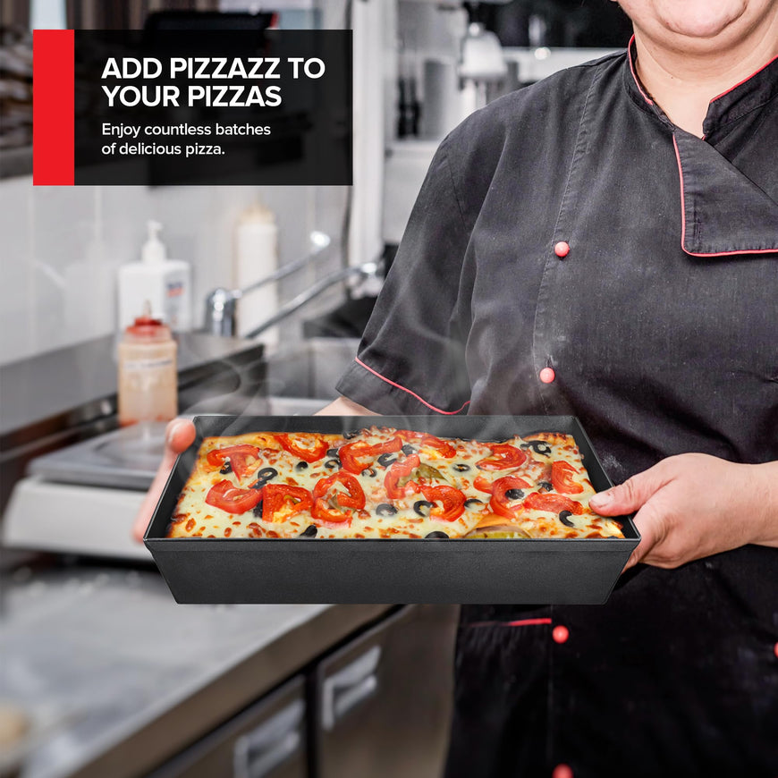 8x10 Inch Detroit Style Pizza Pan 24 Pack