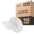 12 oz Disposable White Plastic Bowls (960 Pack)