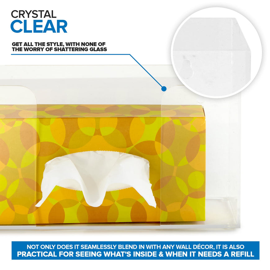 Acrylic Glove Box Dispenser - Single Stack 30 Pack