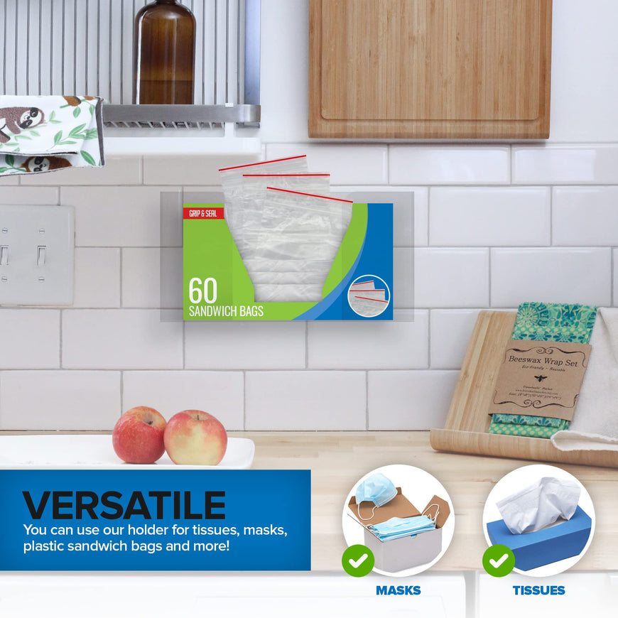 Acrylic Glove Box Dispenser - Single Stack 30 Pack